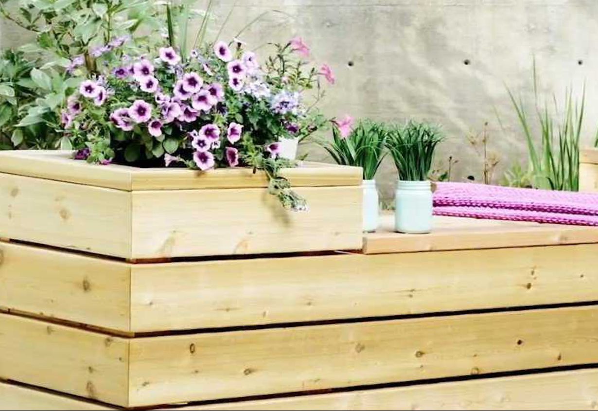 Building a Planter Bench with Storage